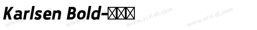 Karlsen Bold字体转换